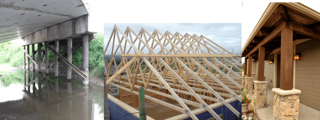 , How timber can be used as a construction material