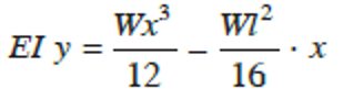 deflection equations