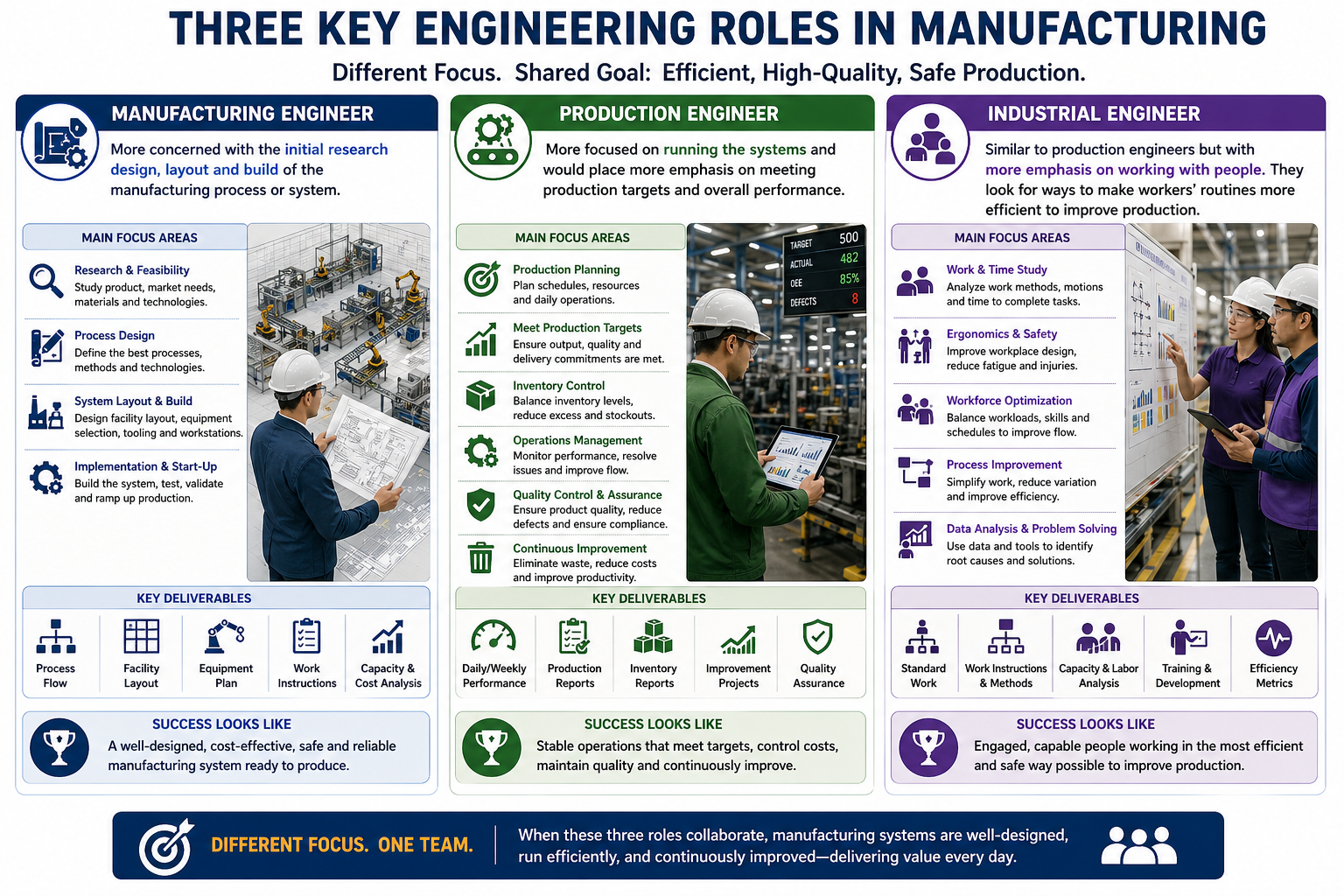 Three Engineers, One Goal: How Manufacturing, Production, and ...