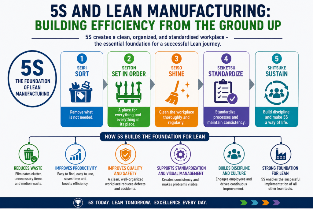 , 5S and Lean Manufacturing: Building Efficiency from the Ground Up