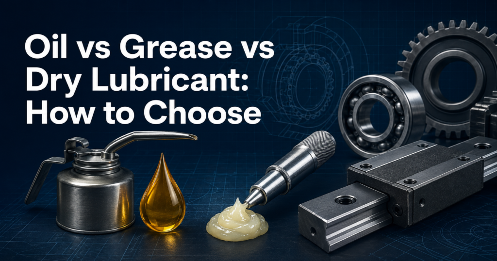 , Oil vs Grease vs Dry Lubricant: How to Choose